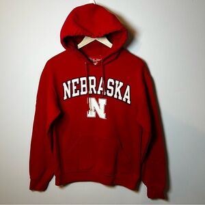 Nebraska Huskers Hoodie Men’s S The Victory Red NCAA Pullover Sweatshirt